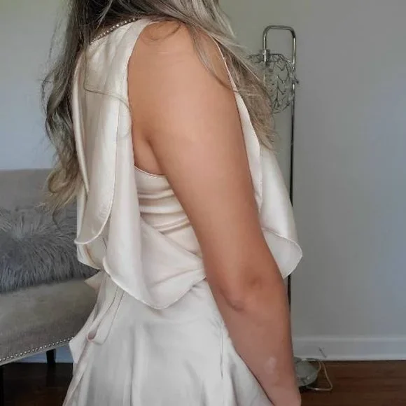 Pearl Pink Satin Dress - Picture 10 of 16